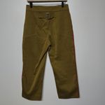 Zara Trafaluc Pants Bottoms Wide Line Cotton Cropped Length M Brown Red Used Size M Photo 3