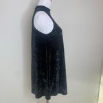Arizona Black Crushed Velvet Swing High Neck Dress Sz Medium Photo 3