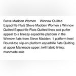 Steve Madden Pink Platform Slip On Espadrille Loafers Women’s 7.5 Winnow Photo 10