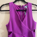 She & Sky  NWT large texture cut out sides  Purple Sleeveless Dress boutique Photo 1