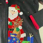 Tiara International (S) CHRISTMAS COLLECTION SWEATER BLACK/RED WITH SEQUINS NWOT Photo 2