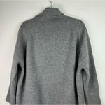 Ellen Tracy 100% Wool Cowl Neck Zip Sweater Jacket Sz XL Grey Photo 10