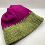 Old Sun Knits Pink VIP Stripe Wool Knit Pompom Beanie Adult OS Ski Snowboard Photo 5