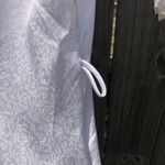 Christian Dior Vintage  Lingerie Robe Light Blue Lace Petite Photo 4