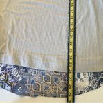 One World V-Neck Top Purple Grey Large Photo 8