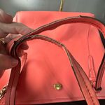 Coach Shopper Coral Leather Tote Bag Photo 5