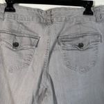 Jeanstar Gray Denim Wide Leg Sailor Jeans Womens‎ Pants Button Detail Western Size 12 Photo 3