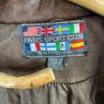 Vintage 80s Western Leather Jacket Fringe Laced Brown Boho Rodeo Cowboy Biker L Size L Photo 14