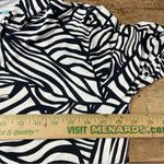 Coolibar Beach Shirt Womens Small White Black Iztapa UPF 50+ Hooded Tunic Zip Up Photo 4