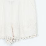 Topshop Embroidered Pom Pom Shorts Size 2 Photo 2