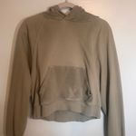 Aerie Olive Green Cropped Hoodie Photo 0