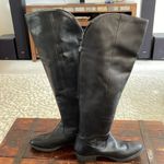 Arturo Chiang  Black Leather Over The Knee Boots Size 7.5 Photo 4