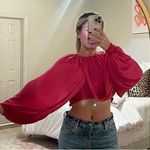 ZARA  Long Sleeve Cropped Blouse Photo 0