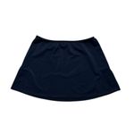 90s Vintage I.N.C. Black Jersey Mini Skirt Double Side Slit Medium Photo 2