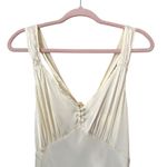 LIONESS ‎ Practical Magic Satin Maxi Dress Light Yellow Medium Photo 5