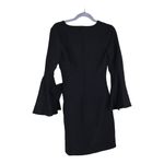 Sam Edelman black long sleeve Wrap dress with Bell Sleeves Size 0 Photo 4