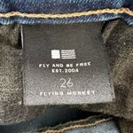 Vervet Flying Monkey fringe cuff skinny jeans, size 26 waist, EUC Photo 7