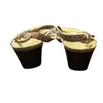 Vionic  Shoes Womens Size 9 Beige Cork Wedge Sandals‎ Strappy Rhinestone Comfort Photo 7