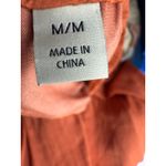 Joie  Pants Womens Pull On Drawstring Wide Leg‎ Orange Boho Beach Size Medium Photo 2