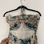 Rays for Days Gaia Floral Halter Maxi Dress with Cutout Blue Photo 5