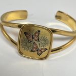 Reed & Barton Danascene Cuff Bracelet Gold Photo 3