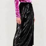 The Attico Velvet Wrap Dress Black Pink Size X Photo 0