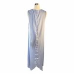 ZARA Crinkle Maxi Dress Lavender Satin Silky Flowy Sleeveless Purple Small NEW Photo 2