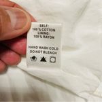 The Post White Ruffle Lace Trim Mini Dress Women’s Small Cotton Rayon Photo 10