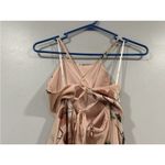 Lulus  Cherished Moment Blush Pink Floral Lace Up Back Halter Dress Small S Photo 8