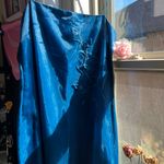 Rampage Vintage bridesmaid Prom Blue Shimmery dress Photo 20