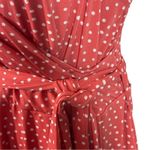 41 Hawthorn Kaylee Faux Wrap Polka Dot Midi Dress 1X Peachy Pink Photo 6
