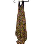 Free People FP One Green Purple High low Floral Halter Maxi Party Dress Fall Photo 14