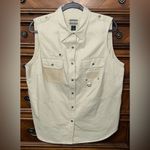 Vintage Lauren Ralph Lauren RL 1967 Safari Utility Vest Khaki 23” P2P Tan Size 1X Photo 1