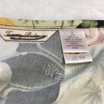 Tommy Bahama Vintage Silk Wrap Skirt Women's Small Tropical Floral Black Buttons Photo 4