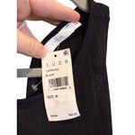 Lush Clothing Lush Tank Top Womens Size M Black Ribbed Crisscross Back With Tie Photo 5