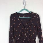 Urban Outfitters  Ecote Helena Romper Small Brown Floral Boho Bell Sleeve Photo 3