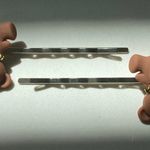 New Teddy Bear hair Bobbi Pin Brown Photo 2