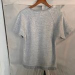 Everlane Short Sleeve Sweatshirt Comfy Everyday Top Heather Gray Size Small De Photo 3