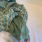 Mi Ami Short Sleeve Green Floral One Piece Women’s Small Pants Jumpsuit Photo 6