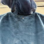 Calia by Carrie Underwood Dark Denim Blue Full Zip Faux Fur Cropped Vest Sz L Size L Photo 3