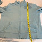 Relativity  Zip Up Sweatshirt Jacket Women’s Size XL Blue Cotton Photo 5