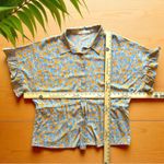 Bishop and Young Floral Tie Waist Button Front Top - XL Photo 5