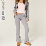 Hollister Logo Graphic Boot Flare Sweatpants Heather Grey Womens Size Large NWT Photo 1