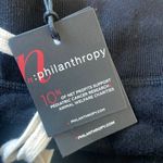 n: philanthropy sweatpants woman’s black distressed pockets cotton blend pant XS Photo 1