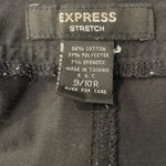 EXPRESS Women's 9/10 R Vintage y2k Stretch Cotton Blend Black Flare Work Pants Photo 4