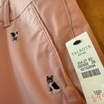 Talbots  Weekend Chino Pants Boston Terrier Dog Embroidered Cuffed NWT Petite 16P Photo 7