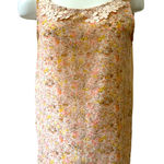 LC Lauren Conrad Floral Chiffon Lace Neckline Tank Top Photo 0