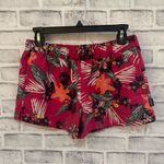 Patagonia Women’s Barely Baggies shorts 2.5” pink tropical floral palm shorts M Photo 0