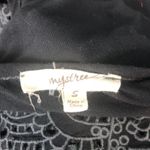 Mystree  Sleeveless Embroidered Dark Gray Top Size Small Photo 1