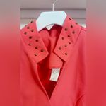 2 Piece Vintage Hot Pink Suit Set Gold Size 16 Photo 3